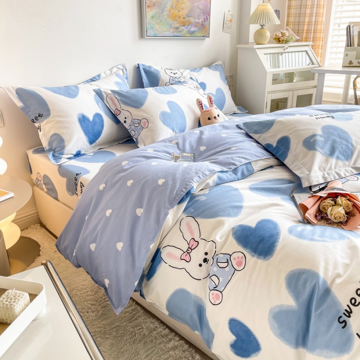 91家纺网 家纺一手货源 找家纺 绵庭 2022年秋冬12868全棉四件套 小兔乖乖