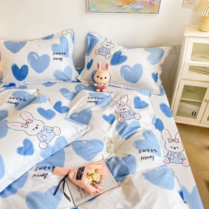 91家纺网 家纺一手货源 找家纺 绵庭 2022年秋冬12868全棉四件套 小兔乖乖