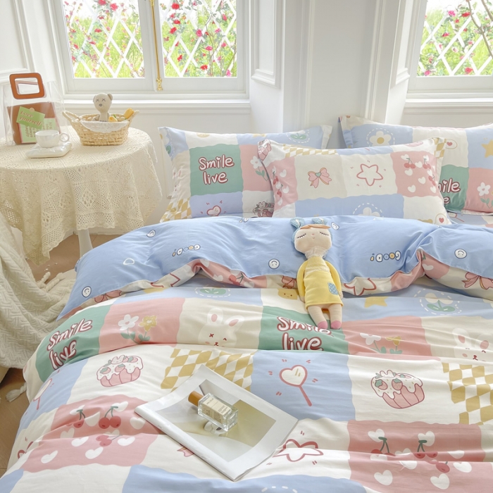 91家纺网 家纺一手货源 找家纺 绵庭 2022年秋冬12868全棉四件套 甜品屋