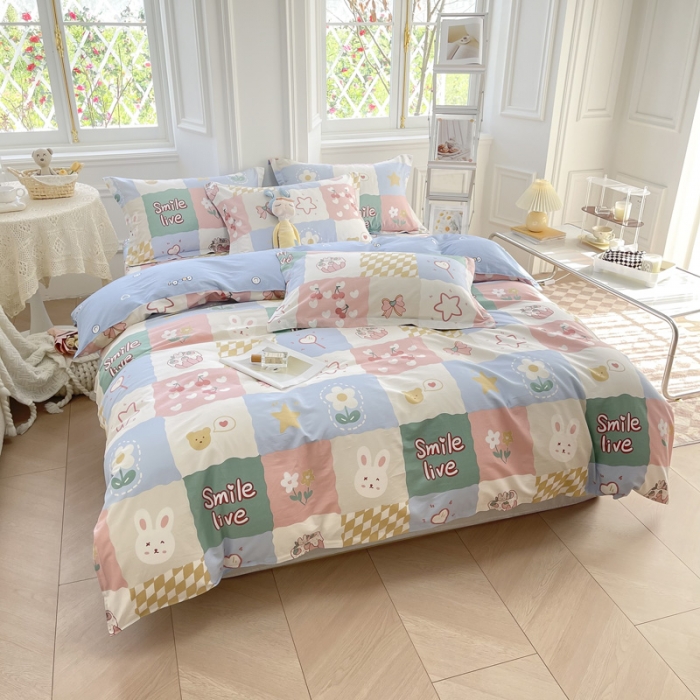 91家纺网 家纺一手货源 找家纺 绵庭 2022年秋冬12868全棉四件套 甜品屋