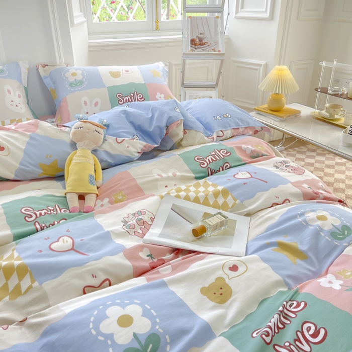 91家纺网 家纺一手货源 找家纺 绵庭 2022年秋冬12868全棉四件套 甜品屋