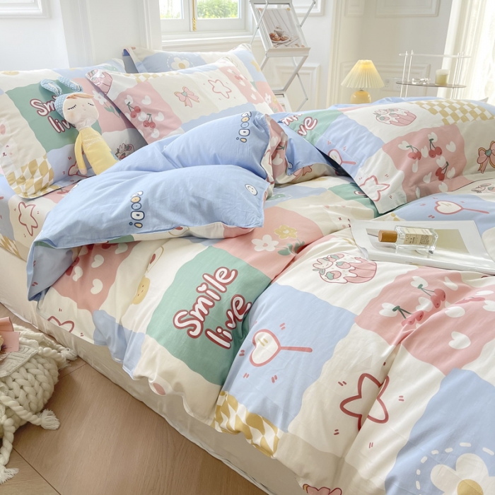 91家纺网 家纺一手货源 找家纺 绵庭 2022年秋冬12868全棉四件套 甜品屋