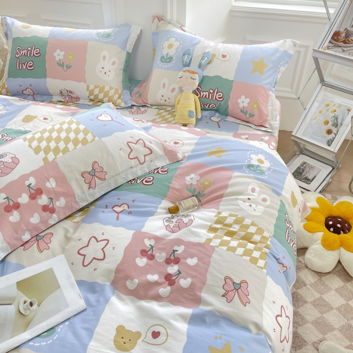 91家纺网 家纺一手货源 找家纺 绵庭 2022年秋冬12868全棉四件套 甜品屋