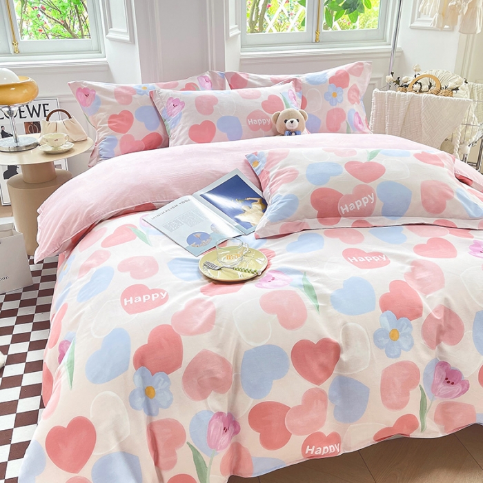 91家纺网 家纺一手货源 找家纺 绵庭 2022年秋冬12868全棉四件套 暖心