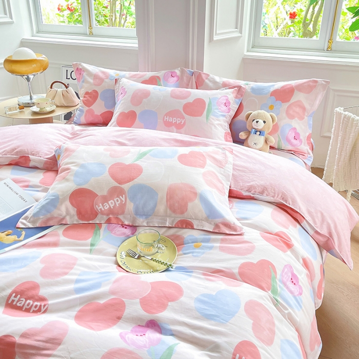 91家纺网 家纺一手货源 找家纺 绵庭 2022年秋冬12868全棉四件套 暖心