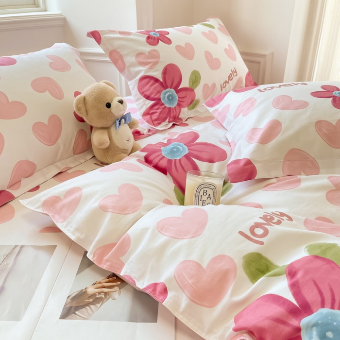 91家纺网 家纺一手货源 找家纺 绵庭 2022年秋冬12868全棉四件套 梦入花香