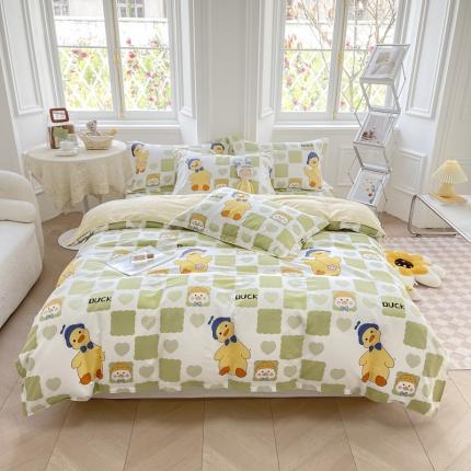 绵庭 2022年秋冬12868全棉四件套 萌趣鸭
