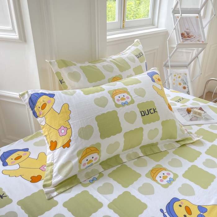 91家纺网 家纺一手货源 找家纺 绵庭 2022年秋冬12868全棉四件套 萌趣鸭