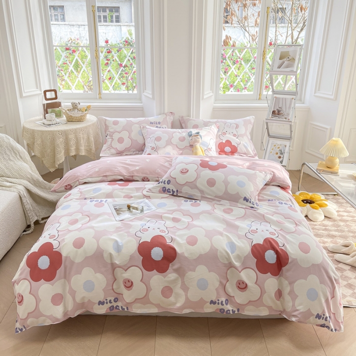 91家纺网 家纺一手货源 找家纺 绵庭 2022年秋冬12868全棉四件套 花样少年