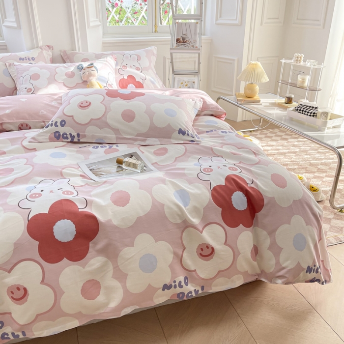 91家纺网 家纺一手货源 找家纺 绵庭 2022年秋冬12868全棉四件套 花样少年