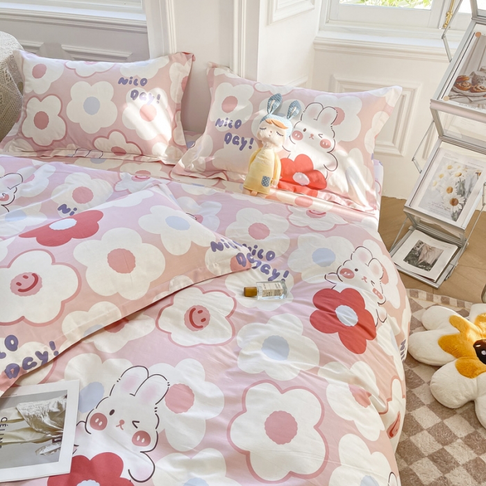 91家纺网 家纺一手货源 找家纺 绵庭 2022年秋冬12868全棉四件套 花样少年