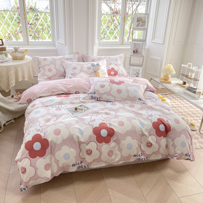 91家纺网 家纺一手货源 找家纺 绵庭 2022年秋冬12868全棉四件套 花样少年