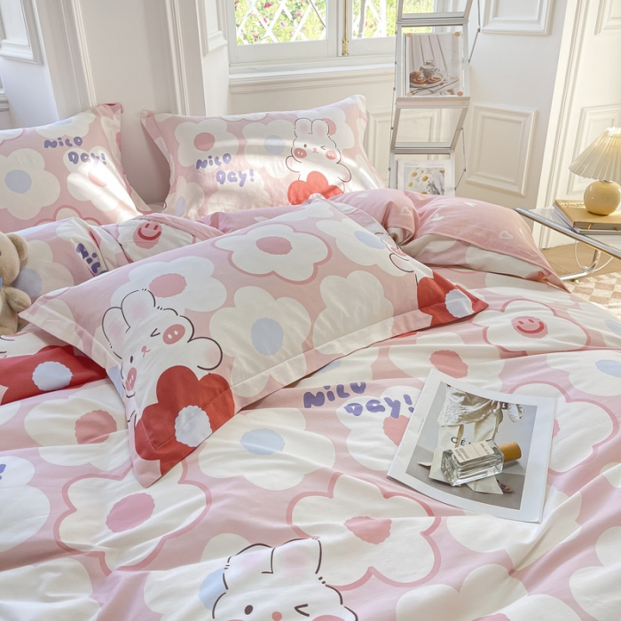 91家纺网 家纺一手货源 找家纺 绵庭 2022年秋冬12868全棉四件套 花样少年