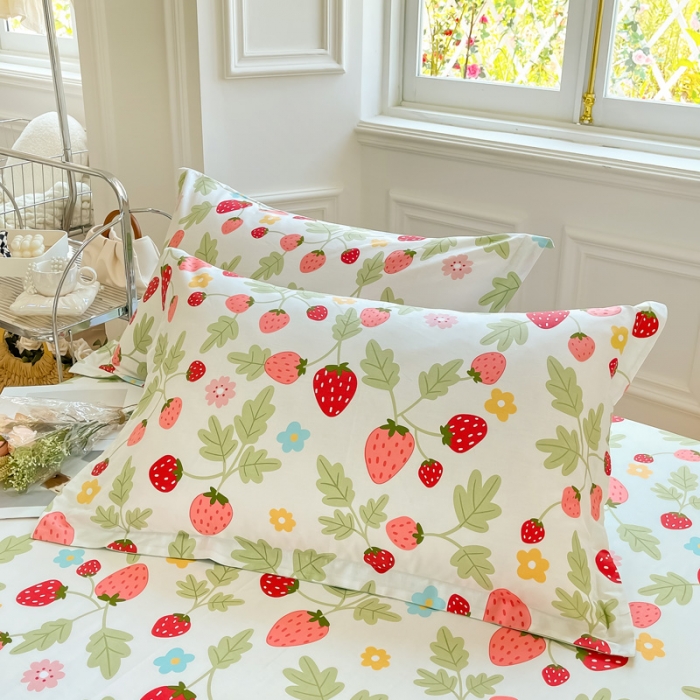 91家纺网 家纺一手货源 找家纺 绵庭 2022年秋冬12868全棉四件套 红梅仙草