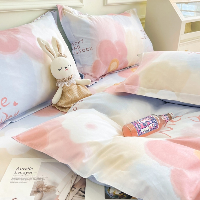 91家纺网 家纺一手货源 找家纺 绵庭 2022年秋冬12868全棉四件套 风熏花暖