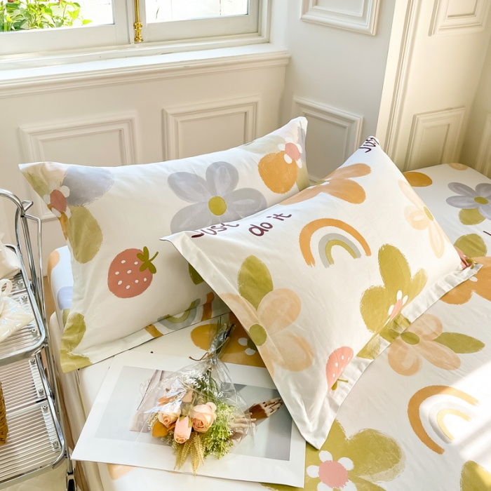 91家纺网 家纺一手货源 找家纺 绵庭 2022年秋冬12868全棉四件套 安暖如夏米