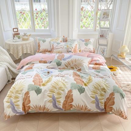 绵庭 2022年秋冬12868全棉四件套 羽叶情