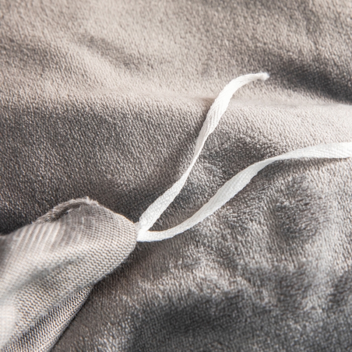 91家纺网 家纺一手货源 找家纺 冬然 2022新款床盖牛奶绒夹棉床裙四件套单床裙单被套高级灰