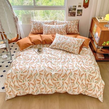 91家纺网 家纺一手货源 找家纺 （总）田野 2022新款全棉加厚磨毛四件套