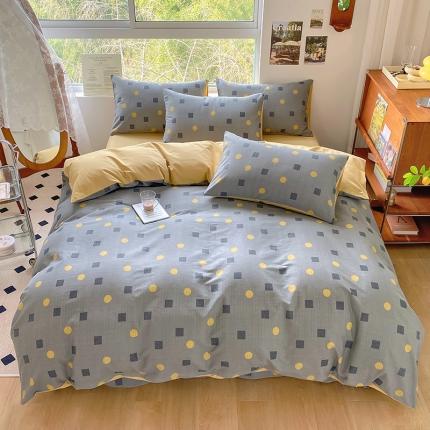 91家纺网 家纺一手货源 找家纺 田野 2022新款全棉加厚磨毛四件套 西蒙