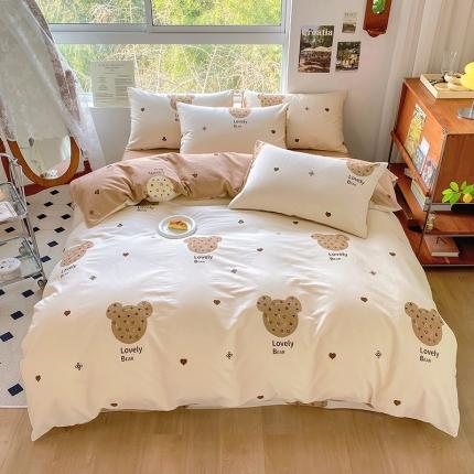 91家纺网 家纺一手货源 找家纺 （总）田野 2022新款全棉加厚磨毛四件套