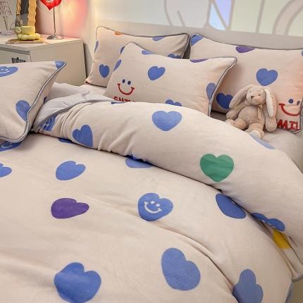 91家纺网 家纺一手货源 找家纺 （总）塔塔 2025新款直播爆款高克重圆网包边牛奶绒单被套