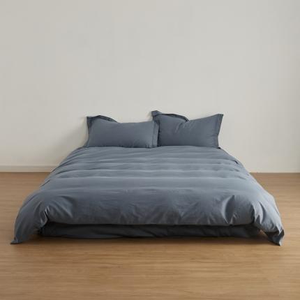 8小时 新款全棉磨毛四件套单品系列-四件套南非蓝