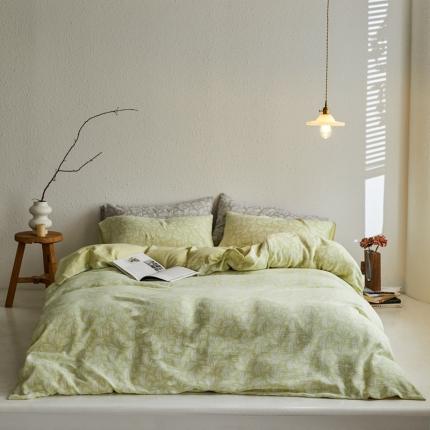 91家纺网 家纺一手货源 找家纺 （总）简家居 2022新60S水洗色织大提花四件套直播爆款