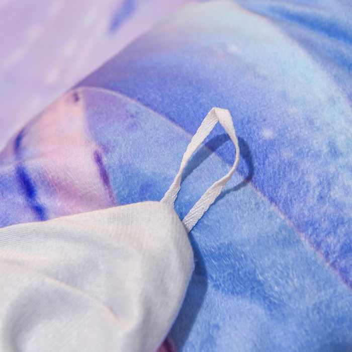 91家纺网 家纺一手货源 找家纺 ds生活馆2025新款大版卡通水晶牛奶珊瑚绒单被套三四件套 冰雪皇后