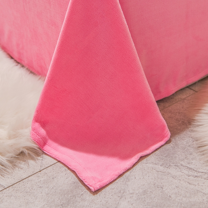 91家纺网 家纺一手货源 找家纺 ds生活馆2025新款大版卡通水晶牛奶珊瑚绒单被套三四件套 冰雪皇后