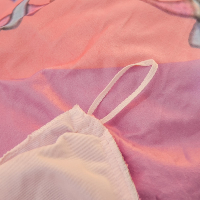 91家纺网 家纺一手货源 找家纺 ds生活馆2025新款大版卡通水晶牛奶珊瑚绒单被套三四件套 星黛露紫