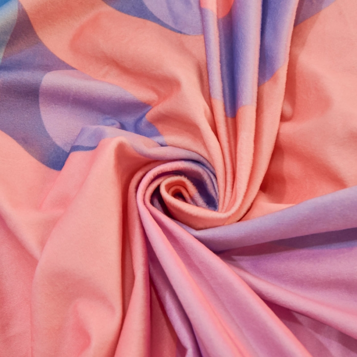 91家纺网 家纺一手货源 找家纺 ds生活馆2025新款大版卡通水晶牛奶珊瑚绒单被套三四件套 星黛露紫