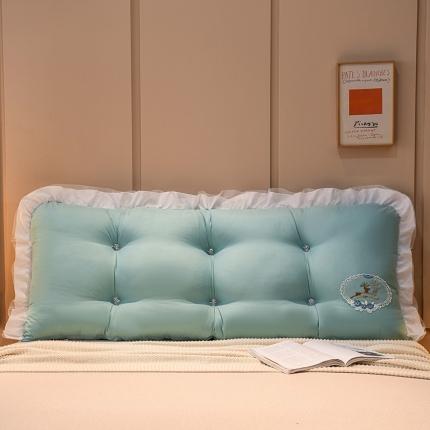 91家纺网 家纺一手货源 找家纺 （总）一兰 2022新款韩式公主风刺绣床靠背-一鹿有你