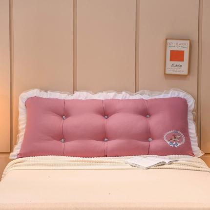 91家纺网 家纺一手货源 找家纺 （总）一兰 2022新款韩式公主风刺绣床靠背-一鹿有你