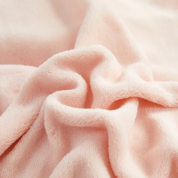 91家纺网 家纺一手货源 找家纺 亲亲公主 2025新款牛奶绒卡通绣花四件套-可爱兔粉色