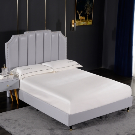 91家纺网 家纺一手货源 找家纺 80支埃及长绒棉时尚绣床笠四件套全棉单件床笠