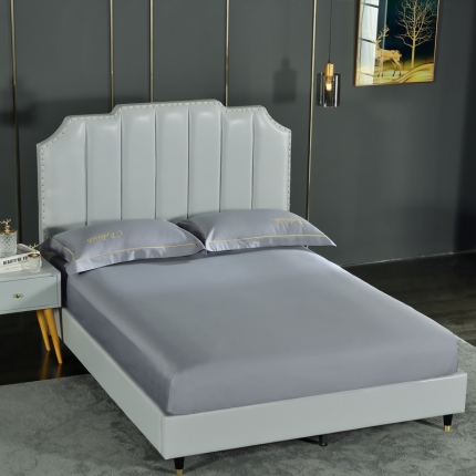 91家纺网 家纺一手货源 找家纺 80支埃及长绒棉时尚绣床笠四件套全棉单件床笠