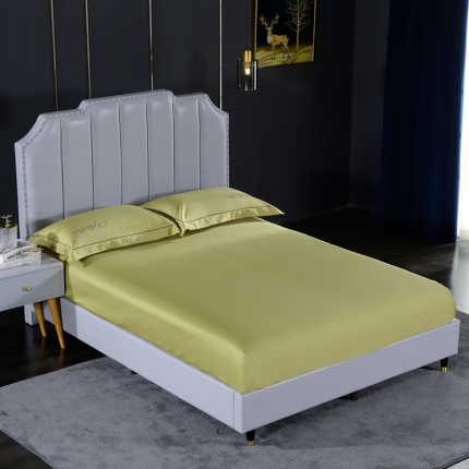 91家纺网 家纺一手货源 找家纺 80支埃及长绒棉时尚绣床笠四件套全棉单件床笠