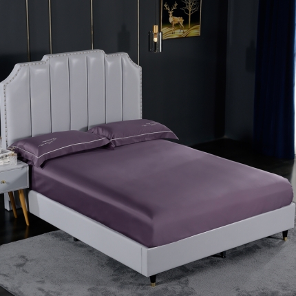 91家纺网 家纺一手货源 找家纺 80支埃及长绒棉时尚绣床笠四件套全棉单件床笠