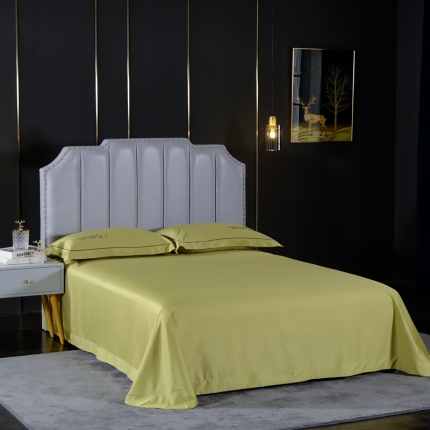 91家纺网 家纺一手货源 找家纺 80支长绒棉时尚绣床单四件套全棉单件床单