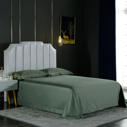 91家纺网 家纺一手货源 找家纺 80支长绒棉时尚绣床单四件套全棉单件床单