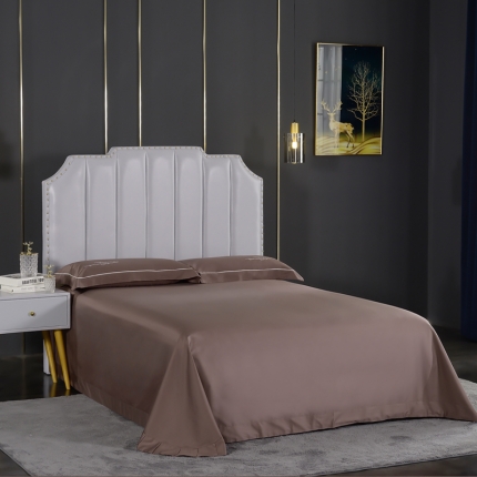 91家纺网 家纺一手货源 找家纺 80支长绒棉时尚绣床单四件套全棉单件床单