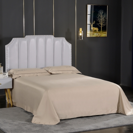 91家纺网 家纺一手货源 找家纺 80支长绒棉时尚绣床单四件套全棉单件床单