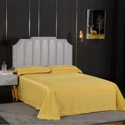 91家纺网 家纺一手货源 找家纺 80支长绒棉时尚绣床单四件套全棉单件床单