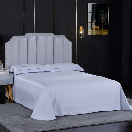 91家纺网 家纺一手货源 找家纺 80支长绒棉时尚绣床单四件套全棉单件床单