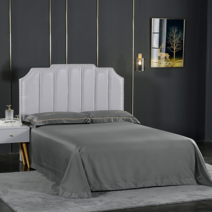 91家纺网 家纺一手货源 找家纺 80支长绒棉时尚绣床单四件套全棉单件床单