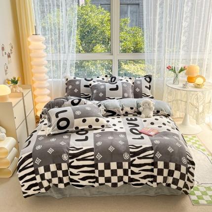 91家纺网 家纺一手货源 找家纺 2022慕尚高克重田园风牛奶绒系列单被套 杜比