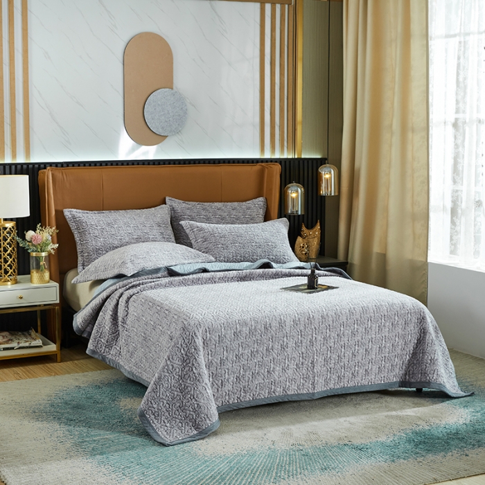 91家纺网 家纺一手货源 找家纺 （总）佳梦家纺2022新款脏脏色织牛奶绒盖毯