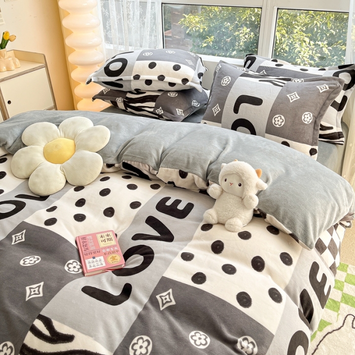 91家纺网 家纺一手货源 找家纺 2022慕尚高克重田园风牛奶绒系列单被套 杜比