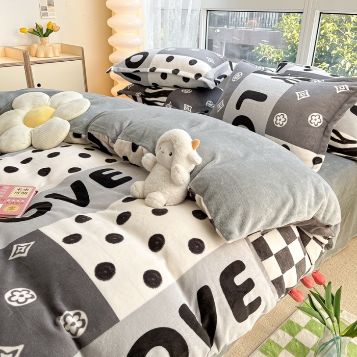 91家纺网 家纺一手货源 找家纺 2022慕尚高克重田园风牛奶绒系列单被套 杜比